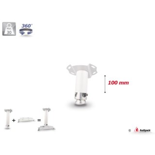 Support plafond vidéoprojecteur Audipack AUD-UTS-0100W | 100 mm | blanc - AUD-UTS-0100W - Audipack