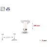 Support plafond vidéoprojecteur Audipack AUD-UTS-0100W | 100 mm | blanc