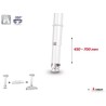 Support plafond videoprojecteur Audipack AUD-UTS-0700TW | 450-700 mm | blanc