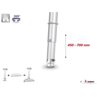 Support plafond vidéoprojecteur Audipack AUD-UTS-0700TG | 450-700 mm | gris - AUD-UTS-0700TG - Audipack