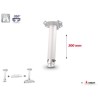 Support plafond videoprojecteur Audipack AUD-UTS-0300G | 300 mm | gris