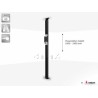 Support Sol Plafond Audipack AUD-CTF-ATLAS | 1 colonne 2700mm | audio 2x30W