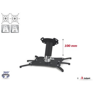 Support plafond universel Audipack AUD-QFIX3-0100B | Quatro-Fix XL | longueur 100 mm - AUD-QFIX3-0100B - Audipack