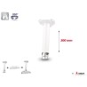 Support plafond vidéoprojecteur Audipack AUD-UTS-0300W | 300 mm | blanc