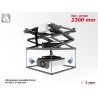 Support plafond motorisé Audipack AUD-P5357 | Pantographe | 230cm