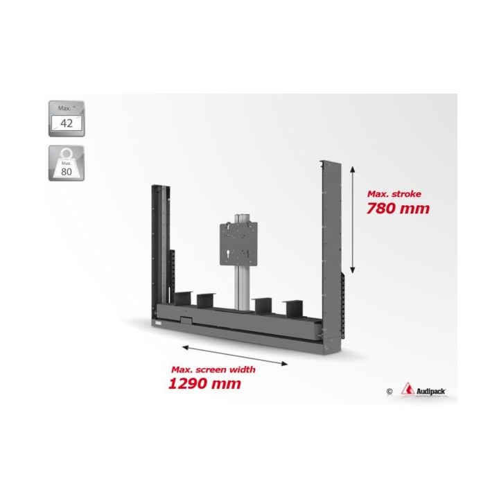 Support motorisé Audipack AUD-FPL-B1 | pour écrans | Model B1 - AUD-FPL-B1 - Audipack