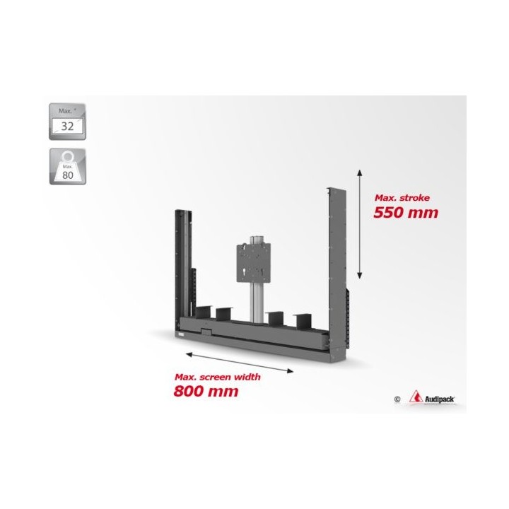 Support motorisé Audipack AUD-FPL-A | Max 800x150x550mm | Model A - AUD-FPL-A - Audipack