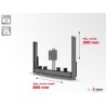 Support motorisé Audipack AUD-FPL-A | Max 800x150x550mm | Model A