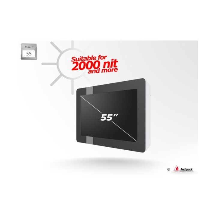 Caisson outdoor Audipack AUD-FSMO-55HBV | IP55 | 55" haute luminosité - AUD-FSMO-55HBV - Audipack
