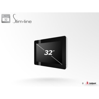 Caisson Slim Audipack AUD-FSMO-N32SP | outdoor IP55 32p | vitre portrait - AUD-FSMO-N32SP - Audipack