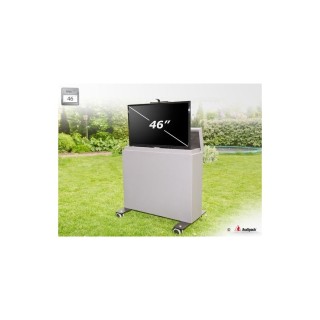 Chariot multimédia motorisé Audipack AUD-GV-46E | extérieur | écran 46p - AUD-GV-46E - Audipack