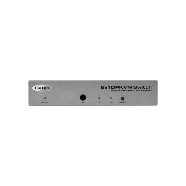 Switcher 2x1 KVM DisplayPort, USB et audio analog Jack3,5 Gefen
