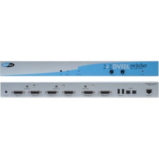 Matrice 2x2 en DVI Dual Link, USB2.0 et Audio analog Gefen