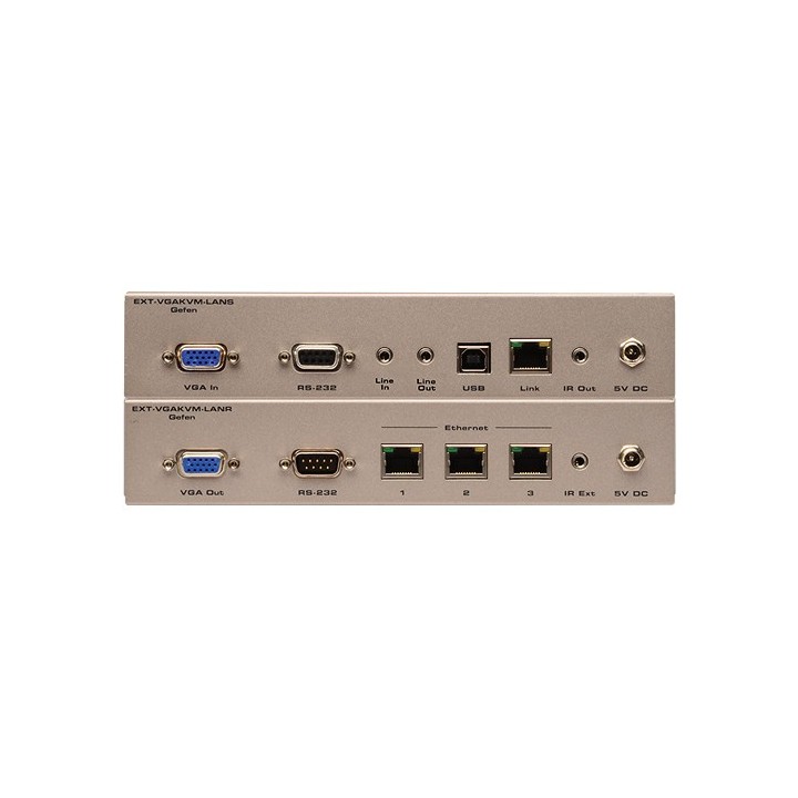 Extendeur vidéo sur IP en KVM VGA, USB, audio, RS232 et IR Gefen