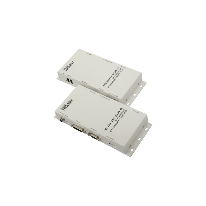 Extendeur DVI, USB, RS232 et Lan sur 2x Cat5 jusqu'à 100 m Gefen