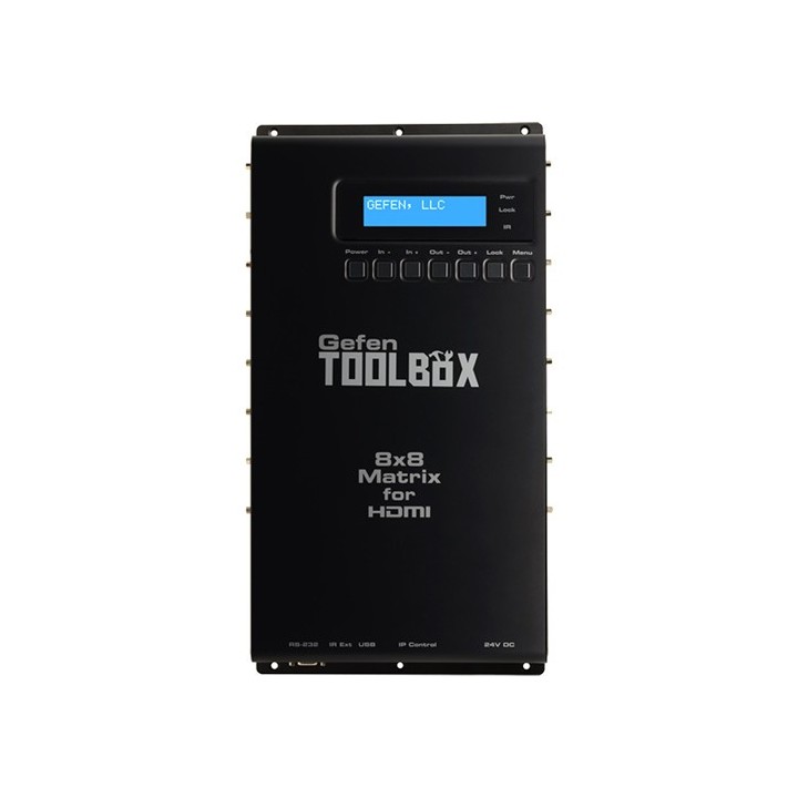 Matrice 8x8 en HDMI1.3 Toolbox, Technologie FST et 3DTV, Noir Gefen