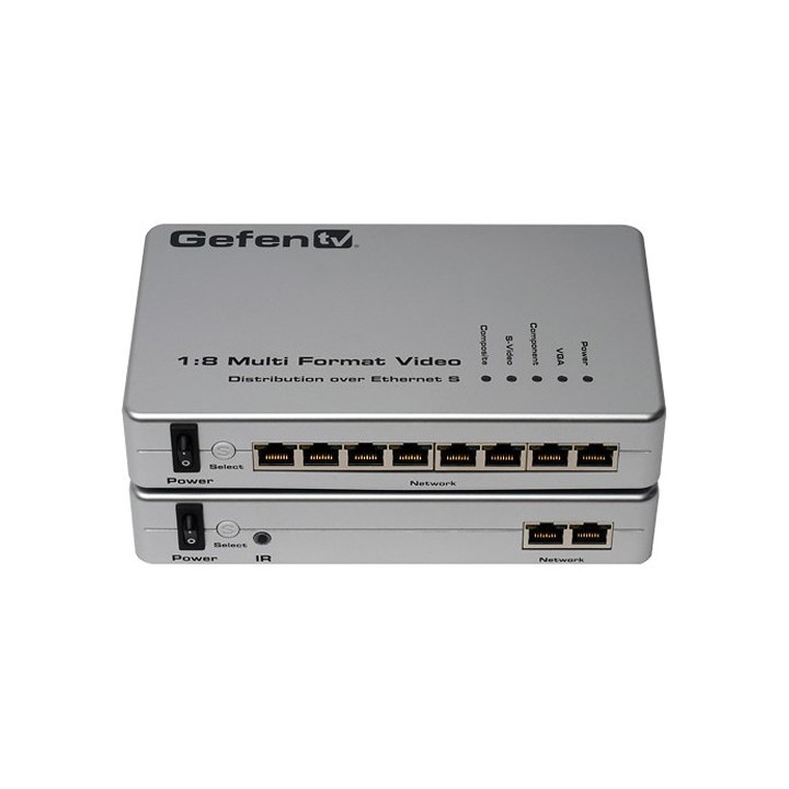 Distributeur 1x8 GefenTv multi-formats vidéo sur ethernet Gefen