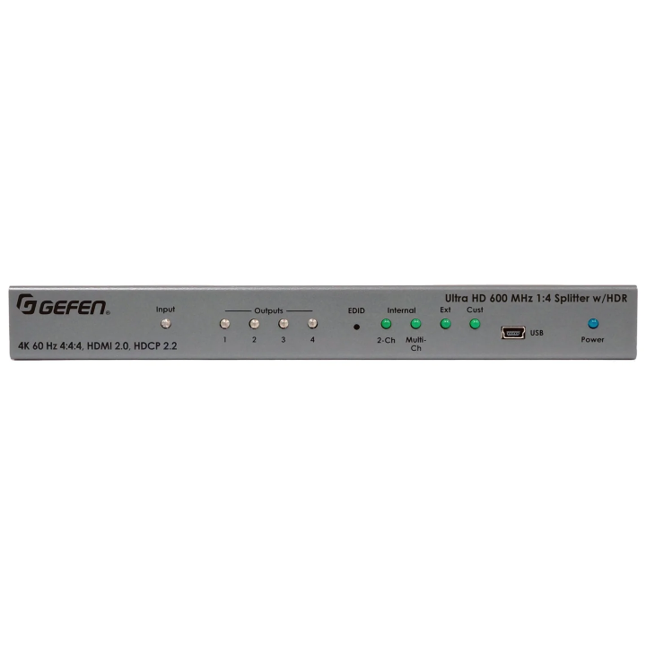 Distributeur 1x4 en HDMI2.0 HDR 4K 60Hz Utra HD 600MHz Gefen