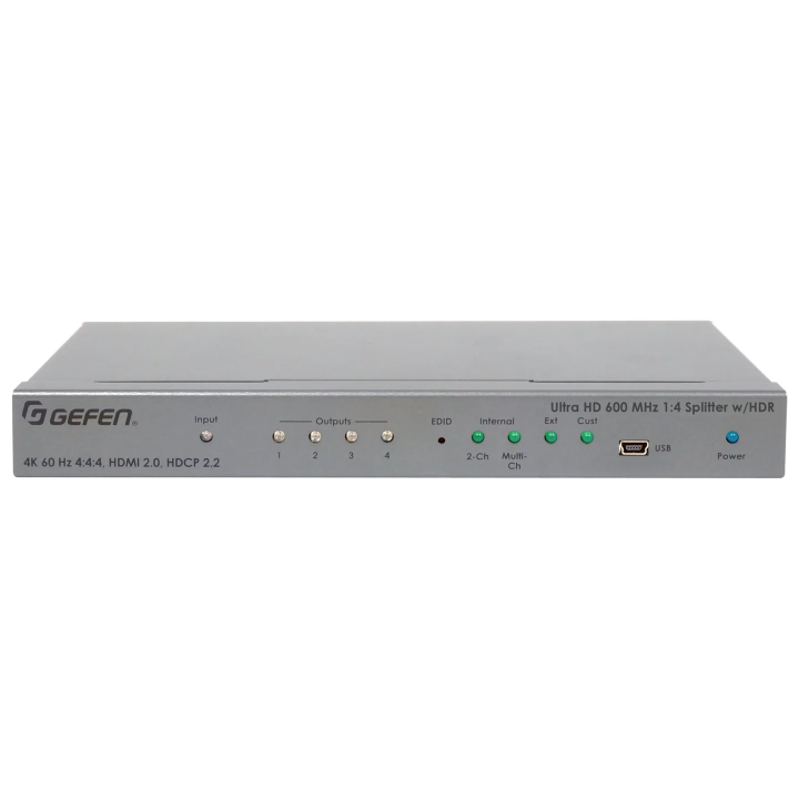 Distributeur 1x4 en HDMI2.0 HDR 4K 60Hz Utra HD 600MHz Gefen
