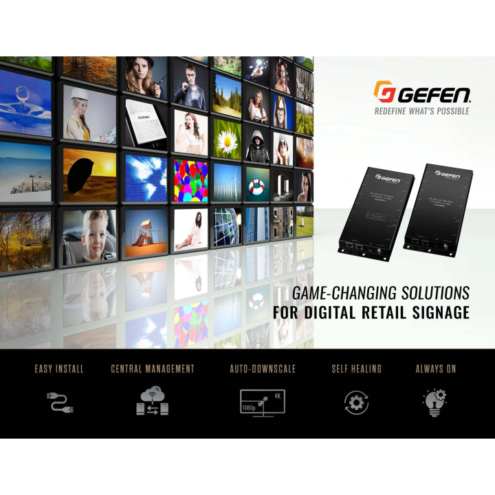 Distributeur 1:8 4K Ultra HD 600MHz avec HDR Gefen