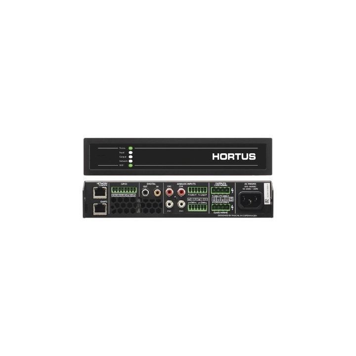 Hortus - Amplificateur classe D connecté Dante - 2x500W@2/4Ohms Hortus
