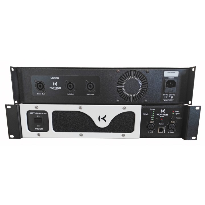 Hortus - Amplificateur 3 voies +DSP 19p/2U - 1 x 245W+2 x 125W Hortus
