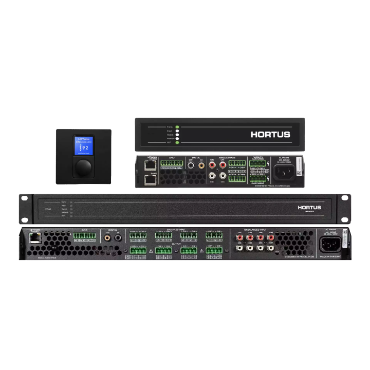 Hortus - Amplificateur classe D connecté Dante - 4x125W@4/8 Ohms Hortus
