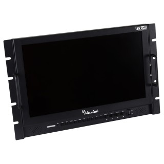 Écran rackable Muxlab 500842 | 17,3" 4K | HDMI/3G-SDI Muxlab