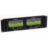 Écran rackable Muxlab 500841-V2 | 2x7'' 4K/30 | HDMI / 3G-SDI Muxlab