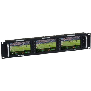 Écran rackable Muxlab 500840-V2 | 3x5'' 4K/30 | HDMI Muxlab