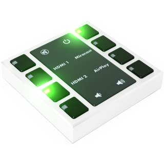 Clavier tactile Cue CUE-KEYPAD-55-W | 8 boutons | 55x55 mm blanc Cue