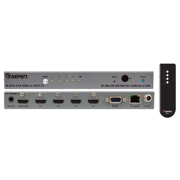 Switcher HDMI Gefen EXT-UHD600-41 | HDR 4K | 60Hz