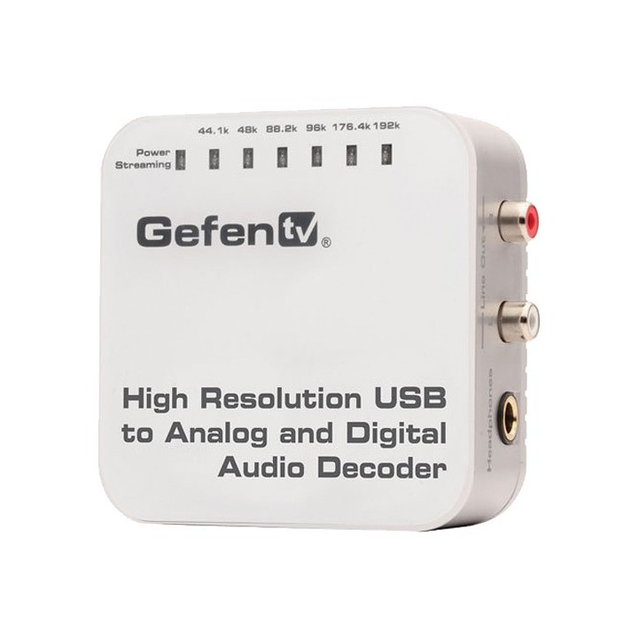 Décodeur audio Gefen GTV-192KUSB-2ADAUD | USB analogique | numérique
