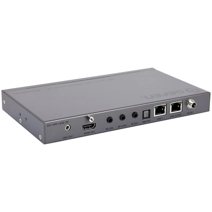 Récepteur Vidéo sur IP Gefen EXT-UHD-LANS-RX | HDMI 4K HDR | audio