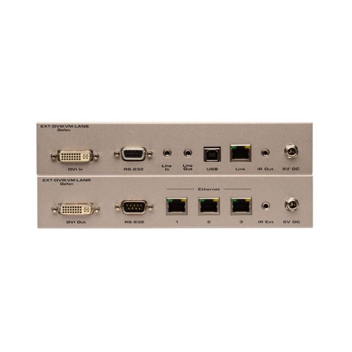Émetteur Vidéo Gefen EXT-DVIKVM-LANTX | KVM DVI USB | audio RS232 IR