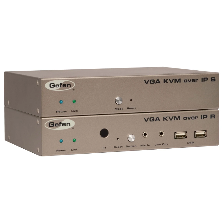 Récepteur Vidéo Gefen EXT-VGAKVM-LANRX | IP KVM VGA | USB, audio