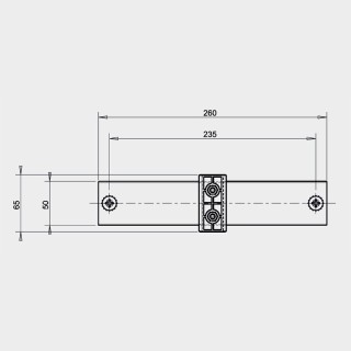 Fixation murale OMB-07180 | colonne Eserie | support robuste