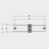 Fixation murale OMB-07180 | colonne Eserie | support robuste
