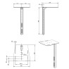Support caméra pour chariot omb OMB-07076 | 230 x 174 | Noir