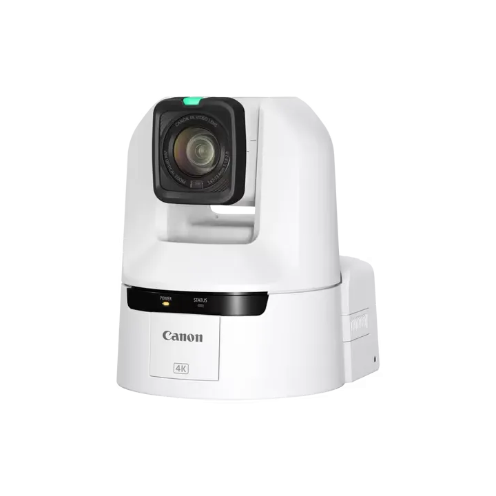 Caméra PTZ blanche Canon CR-N400-B | 4K Zoom optique 20x | 12G-SDI Canon