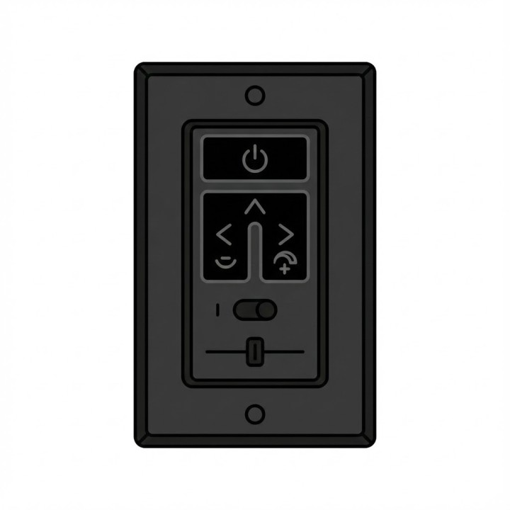 Télécommande murale Hortus HOR-IP.ZCB | Noire | Design compact