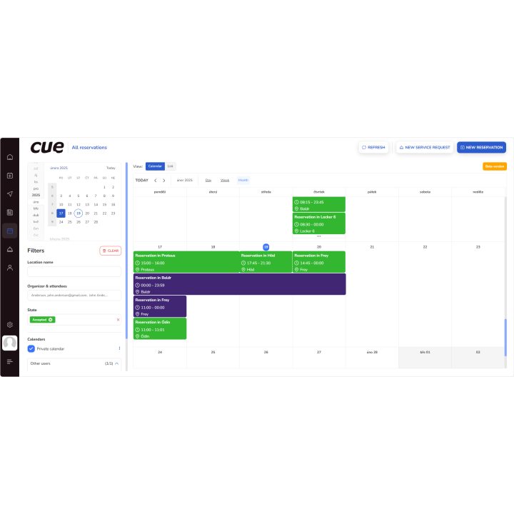 Licence annuelle Cue CUE-CALENDAR | Gestion efficace