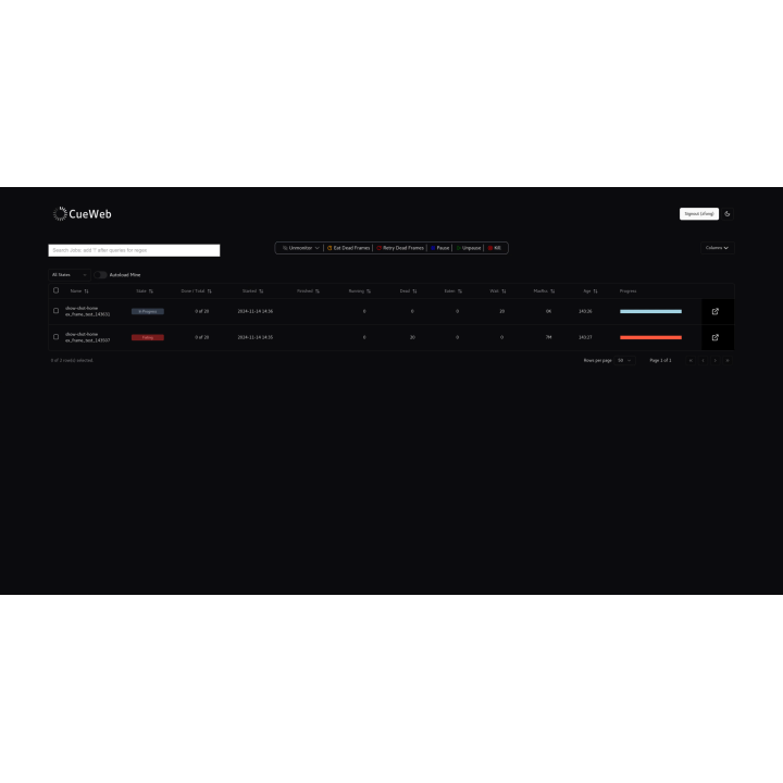 Appli Web Cue CUE-WEB | téléphone, tablette ou PC