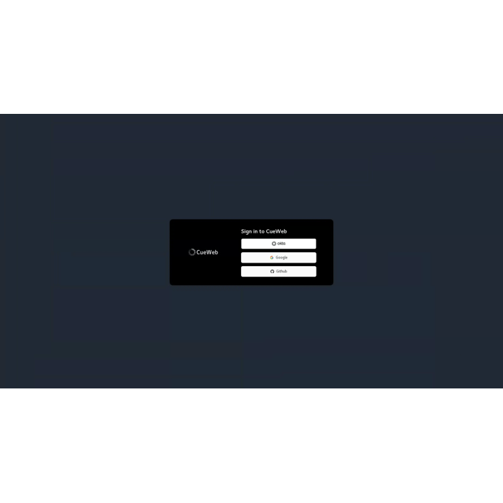 Appli Web Cue CUE-WEB | téléphone, tablette ou PC