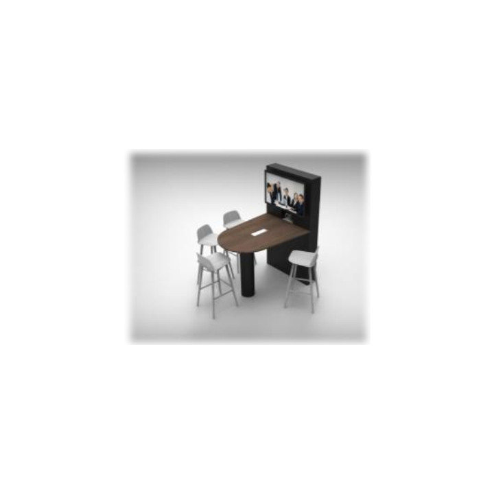 Bulle de Com assise haute Kamo KMO-BDCM-1500-H | 5 places | 1700x1150mm