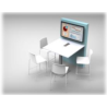 Bulle de Com assise haute Kamo KMO-BDCL-2000-H | Ligne 7 places | 2200x1150mm