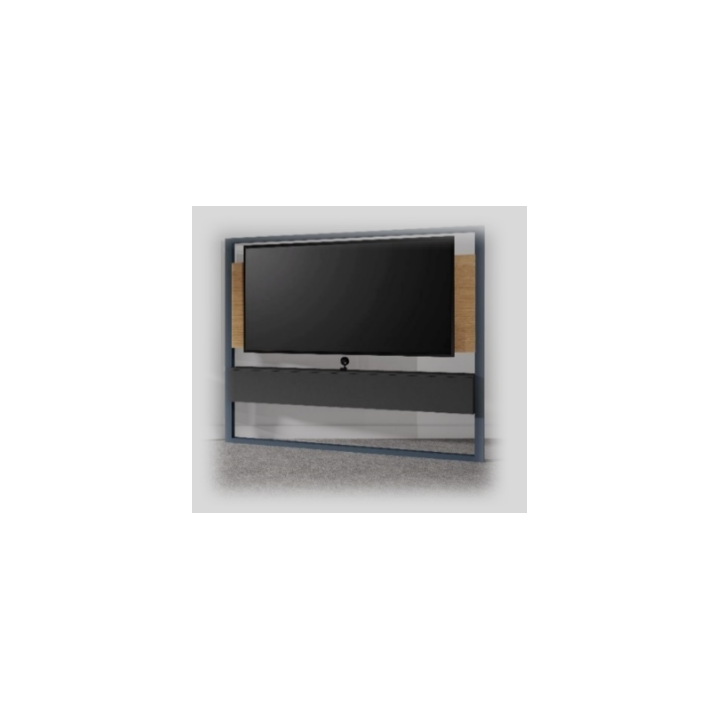 VisioPanel Delta Kamo KMO-VPD-2600 | Métal noir | L2600xP350xH2140mm