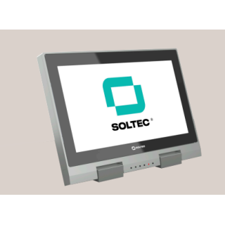Moniteur rétractable manuel Soltec SOL-SDES156G-10 | 15,6" | pour table de conférence