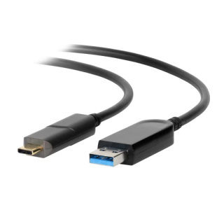 Cordon fibre optique active USB 3.0 A vers C - 15m Vaddio