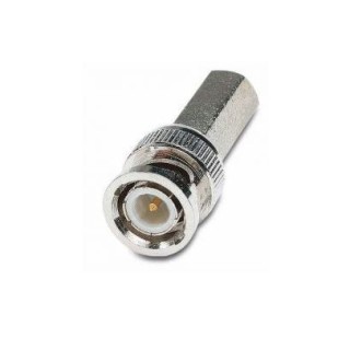 Fiche BNC mâle droite / RG 59 à visser Keen connect